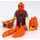 LEGO Frax - Dark rouge Jambes Figurine