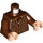 LEGO Fred ja George Weasley Pienoishahmo Vartalo jossa Oranssi Paita (973 / 76382)