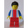 LEGO Freestyle mit Vertikale Lines und Schwarz Pferdeschwanz Minifigur