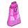 LEGO Friends Hip with Long Skirt with Dress with Bright Pink and Flowers (Thin Hinge) (36187)