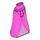 LEGO Friends Hüfte mit Lange Skirt mit Pink Skirt Middle (Dünnes Scharnier) (36187 / 101800)