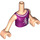 LEGO Friends Torso, con Flor y Butterflies Patrón (92456)