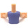 LEGO Friends Torso, with Lavender Blouse and Knotted Scarf Pattern (92456)