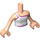 LEGO Friends Torso, with Strap Top and Scales Pattern (92456)