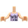 LEGO Friends Torso, with Strap Top with Black and White Flowers Pattern (92456)