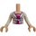 LEGO Friends Torso, with White Jacket with Knot Pattern (92456)