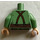 LEGO Frodo Baggins Torso met Buttoned Shirt, Bruin Suspenders, en Top van Bruin Pants (973 / 76382)