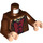 LEGO Frodo Baggins Torso with Jacket over Dark Red Vest and Tan Shirt (76382 / 88585)