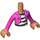 LEGO Gabby met Zwart Striped Top Friends Torso (73161 / 92456)