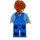 LEGO Garage Mechanic in Blue Overalls with Dirt Stains Minifigure