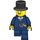 LEGO General Store Customer - Male with Top Hat Minifigure