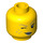 LEGO Genie Meisje Hoofd met Zilver Lipstick, Winking en Freckles (Verzonken solide nop) (3626 / 18194)