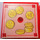 LEGO Gift Parcel mit Film Scharnier mit Coins Aufkleber (33031)