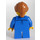 LEGO Girl, Denim Jacket, Blue Short Legs Minifigure