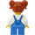 LEGO Meisje in Blauw Overalls Minifiguur