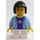 LEGO Ragazza in Bright Chiaro Blu Giacca Minifigure