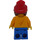 LEGO Girl in Bright Light Orange Jacket Minifigure