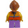 LEGO Girl in Oranje Shirt minifiguur