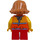 LEGO Flicka i Orange Skjorta Minifigur