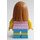 LEGO Ragazza in Rosa Striped Maglietta Minifigure