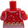 LEGO Girl in Red Shirt Minifig Torso (973 / 76382)