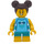 LEGO Chica con Azul swim trunks Minifigura