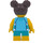 LEGO Girl met Blauw swim trunks minifiguur