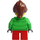 LEGO Girl mit Bright Green Jacket Minifigur