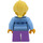 LEGO Girl with Bright Light Blue Sweater Minifigure