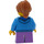 LEGO Meisje met Donker azuurblauw Hoodie Minifiguur