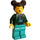 LEGO Mädchen mit Dunkelgrün Jacke, Minifigur