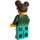 LEGO Mädchen mit Dunkelgrün Jacke, Minifigur