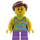 LEGO Girl with Dolphin Top Minifigure