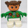 LEGO Girl avec Fleur Haut Duplo Figure