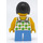 LEGO Girl met Green Patterned Wit Shirt minifiguur