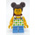 LEGO Flicka med Blad Topp Minifigur