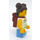 LEGO Flicka med Blad Topp Minifigur