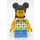 LEGO Girl mit Blatt oben Minifigur