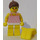 LEGO Dívka s Růžová Košile a Záchranná vesta Minifigurka