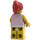 LEGO Chica con Rosa Camisa y Rojo Pelo Minifigura