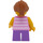 LEGO Fille avec Rose Striped Chemise Minifigurine