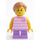 LEGO Fille avec Rose Striped Chemise Minifigurine