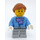 LEGO Girl avec Purple Foulard Figurine