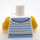 LEGO Girl with Striped Sweater Minifig Torso (973 / 76382)