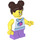 LEGO Meisje met Striped Trui met Lavendel Poten Minifiguur