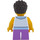 LEGO Girl with White Striped Sweater Minifigure