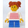 LEGO Girl with White Sweater with Red Stripes Minifigure