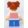 LEGO Girl avec blanc Sweater avec rouge Rayures Figurine