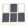LEGO Glas for Fenster 1 x 2 x 2 mit Weiß und Schwarz Panel (24414 / 60601)
