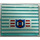 LEGO Glass for Window 1 x 4 x 3 with Stripes and Coast Guard Sticker (without Circle) (3855)